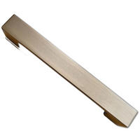 MÖBELGRIFF BA 160mm Edelstahloptik matt Griff eckig schlicht mit 2 Schrauben - Edelstahlfarben, Metall (1.8/2.5/17.5cm) - Livingpoint24
