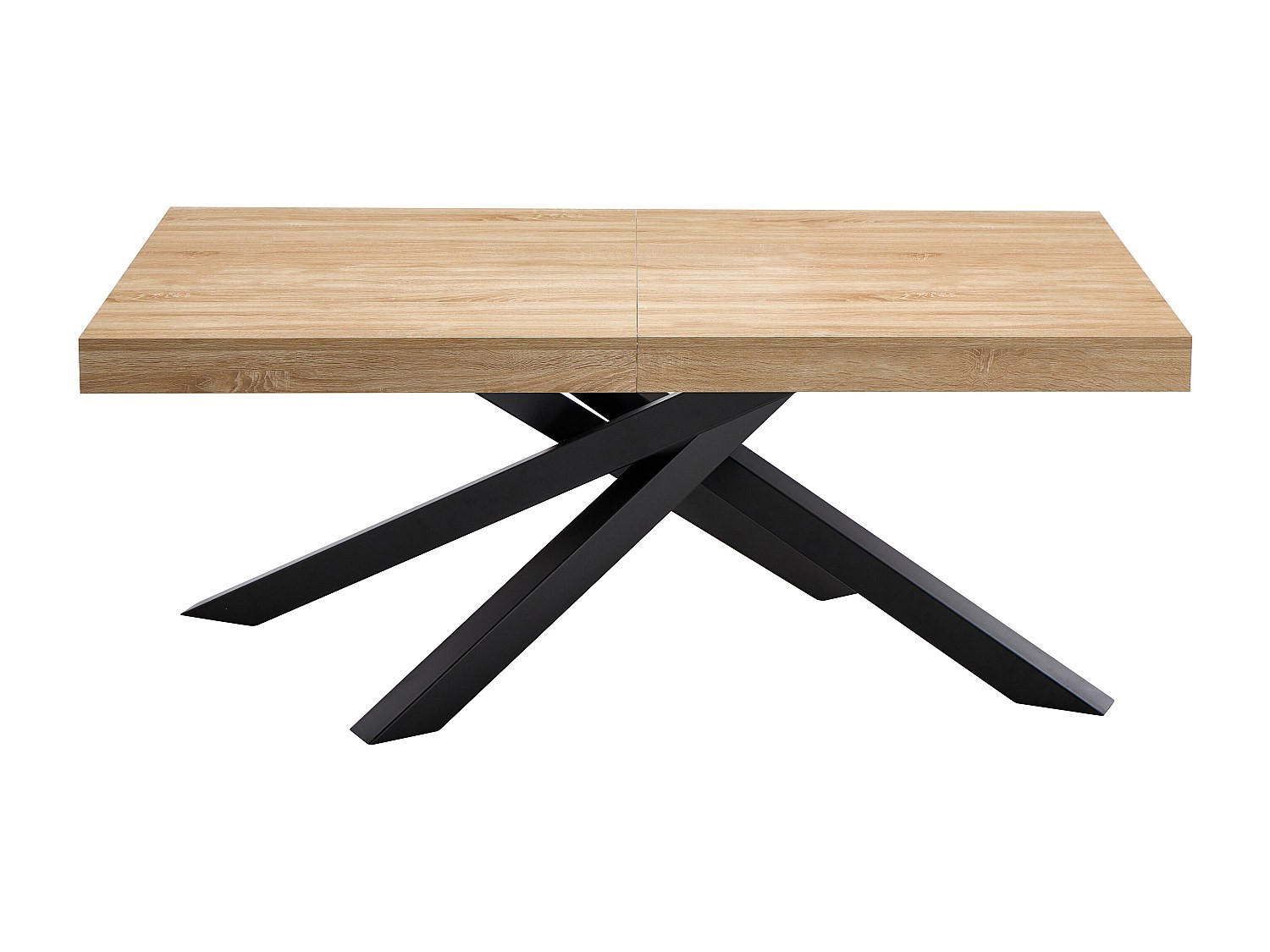 ESSTISCH - 6 Personen, 8 Personen, 10 Personen, 12 Personen - holz - naturfarben hell Catonav - Naturfarben, Holz/Metall (100/180/76cm) - Vente-Unique