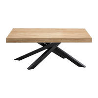 ESSTISCH - 6 Personen, 8 Personen, 10 Personen, 12 Personen - holz - naturfarben hell Catonav - Naturfarben, Holz/Metall (100/180/76cm) - Vente-Unique