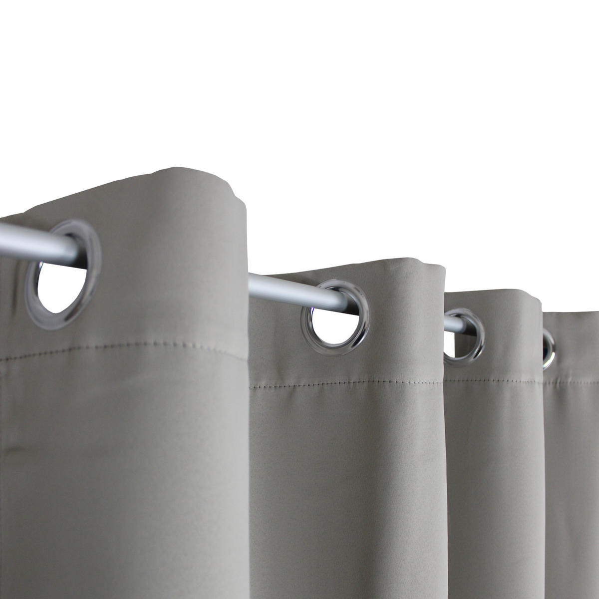 VERDUNKELUNGSVORHANG Ösen 140/145 cm Hell Taupe - Taupe, Textil (140/145cm) - TiborTex