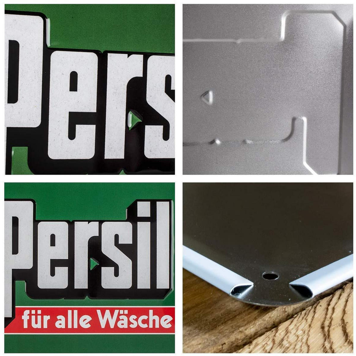 BLECHSCHILD 15/20 cm Persil Für alle Wäsche - Multicolor, Metall (20/15/0.5cm) - Nostalgic-Art