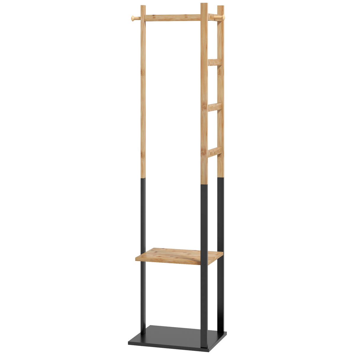 GARDEROBENSTÄNDER DE-17180 Natur - Naturfarben, Naturmaterialien (28.5/153.5/46cm) - ComfortXL