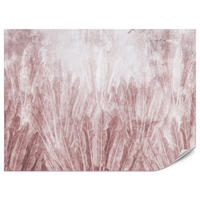 FOTOTAPETE für Wohnzimmer Beton Bananenblätter Retro Rosa Pflanzen 300x210 - Rosa, Papier (300/210cm) - Muralo