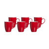 KAFFEEBECHER Doppio Rot 320 ml 6er Set - Rot, Keramik (0.32L) - Ritzenhoff Breker