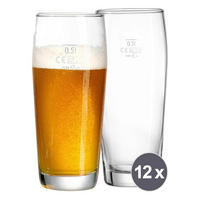 BIERGLÄSER Willi transparent 0,5 Liter 12er Set - Transparent, Glas (0.5L) - Ritzenhoff Breker