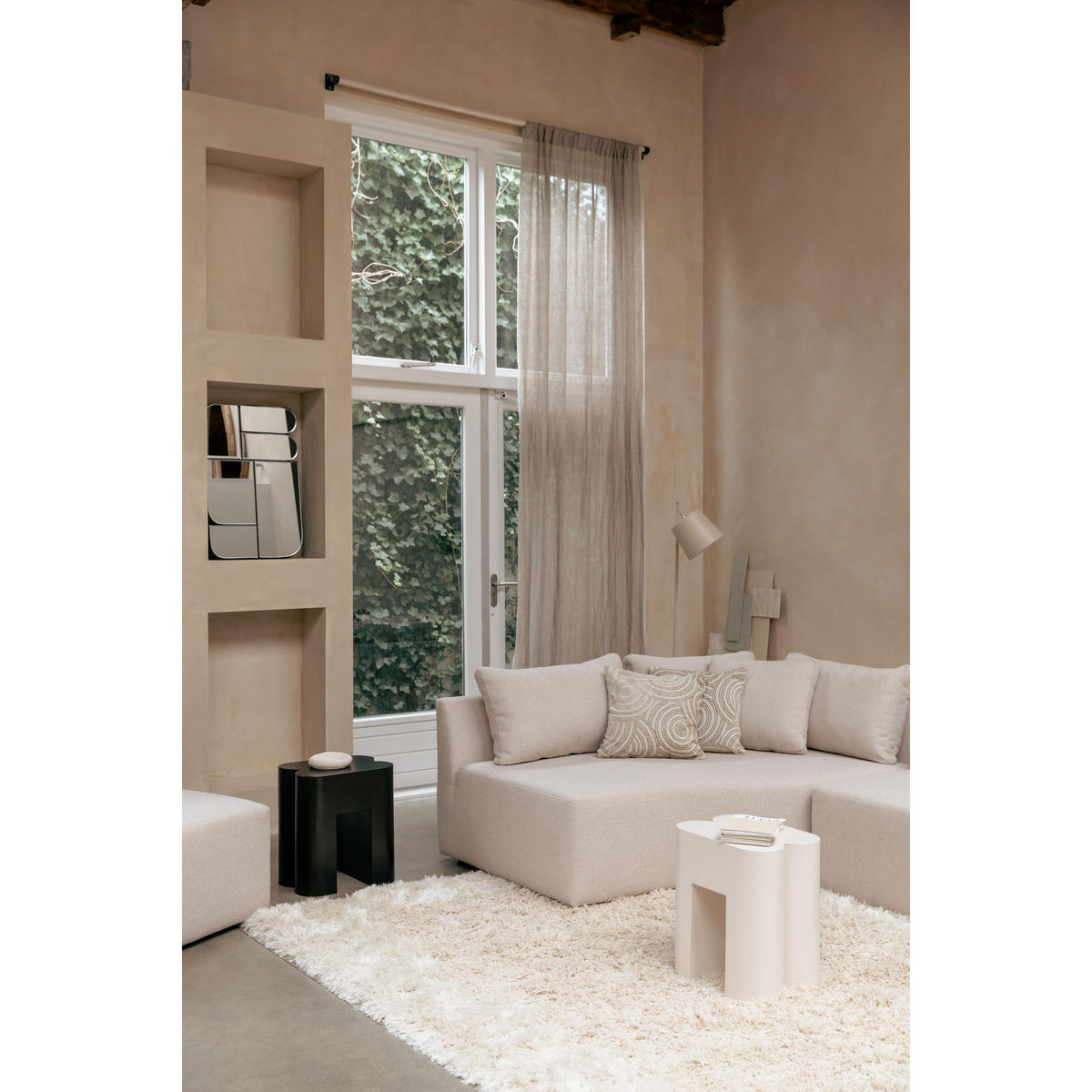 STEHLAMPE Buckle Head Beige - Beige, Metall (38/38/150cm) - Zuiver