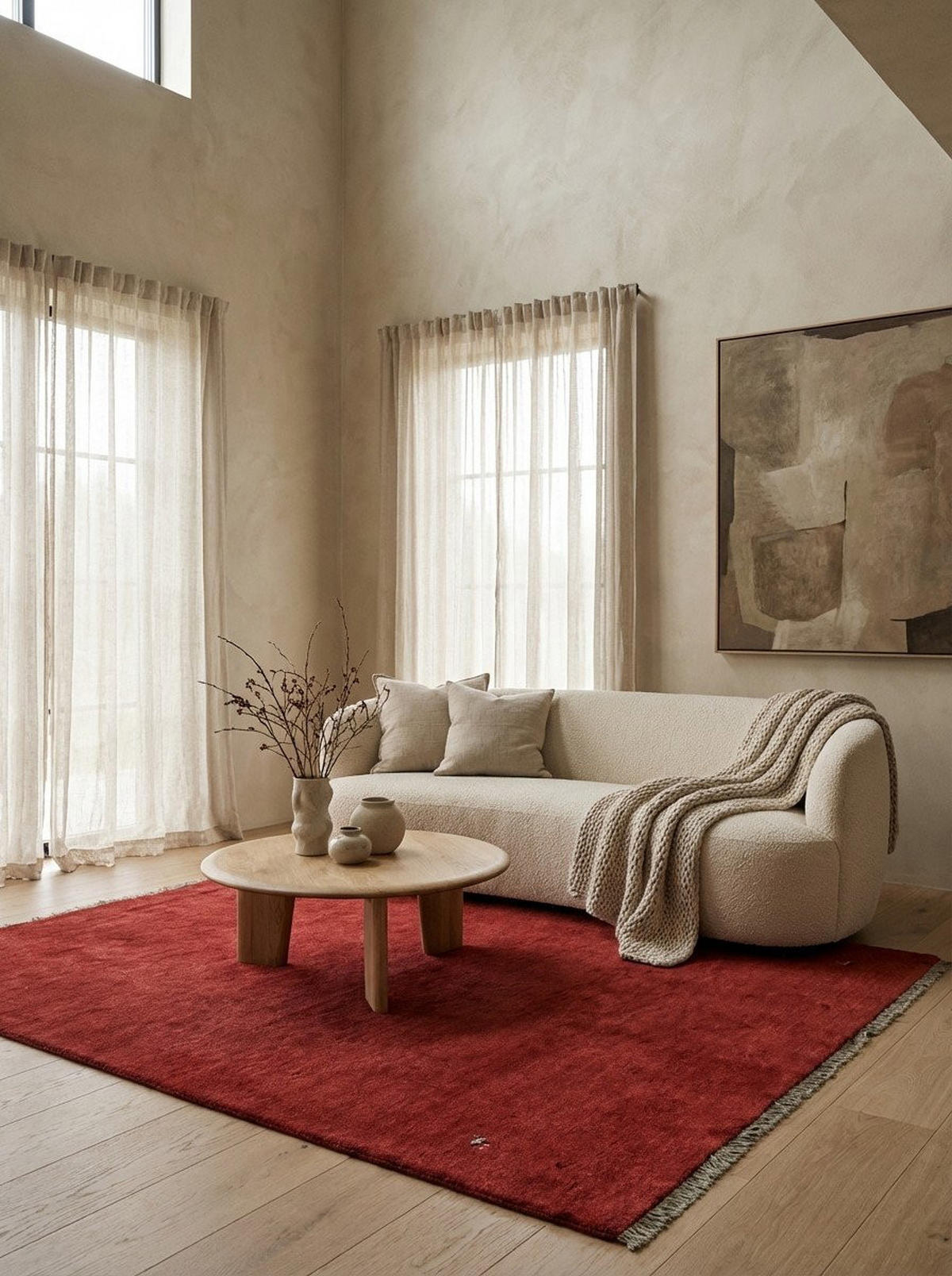 TEPPICH Gabbeh Rot 198/153 cm Schurwolle - Rot, Textil (153/198cm) - Looma