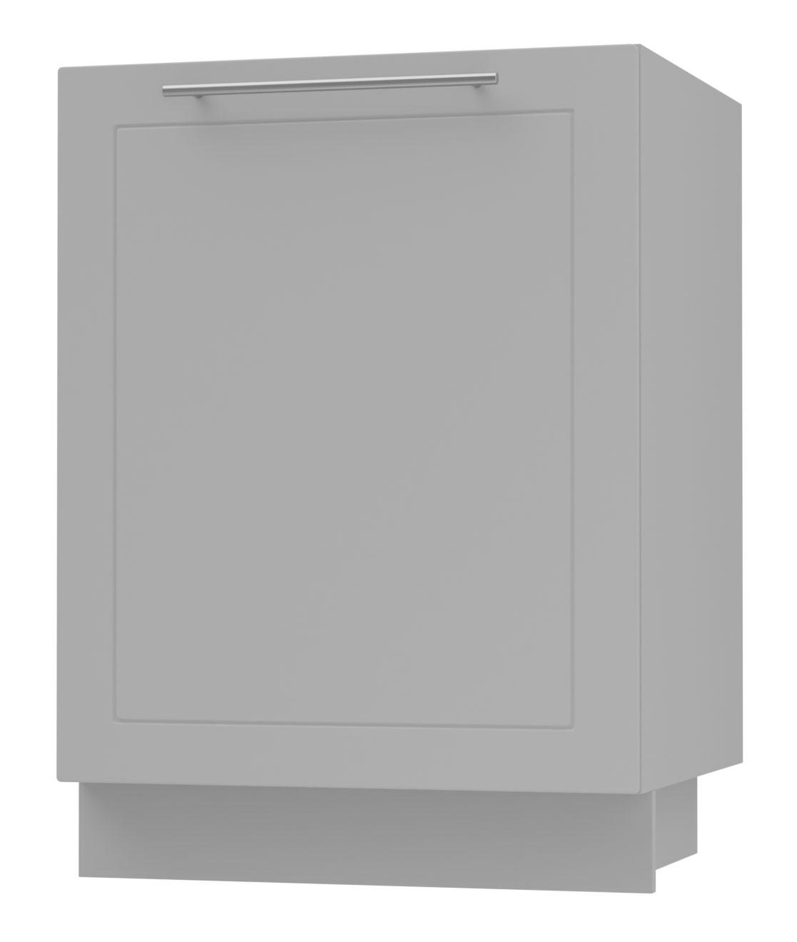 SPÜLENUNTERSCHRANK Bari D1Z/60 Grau / RAL 7040 fenstergrau 60 / 50 / 82cm REJS Vollauszug - Grau, Holz/Holzwerkstoff (60/82/50cm) - Feldmann-Wohnen