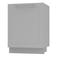 SPÜLENUNTERSCHRANK Bari D1Z/60 Grau / RAL 7040 fenstergrau 60 / 50 / 82cm REJS Vollauszug - Grau, Holz/Holzwerkstoff (60/82/50cm) - Feldmann-Wohnen