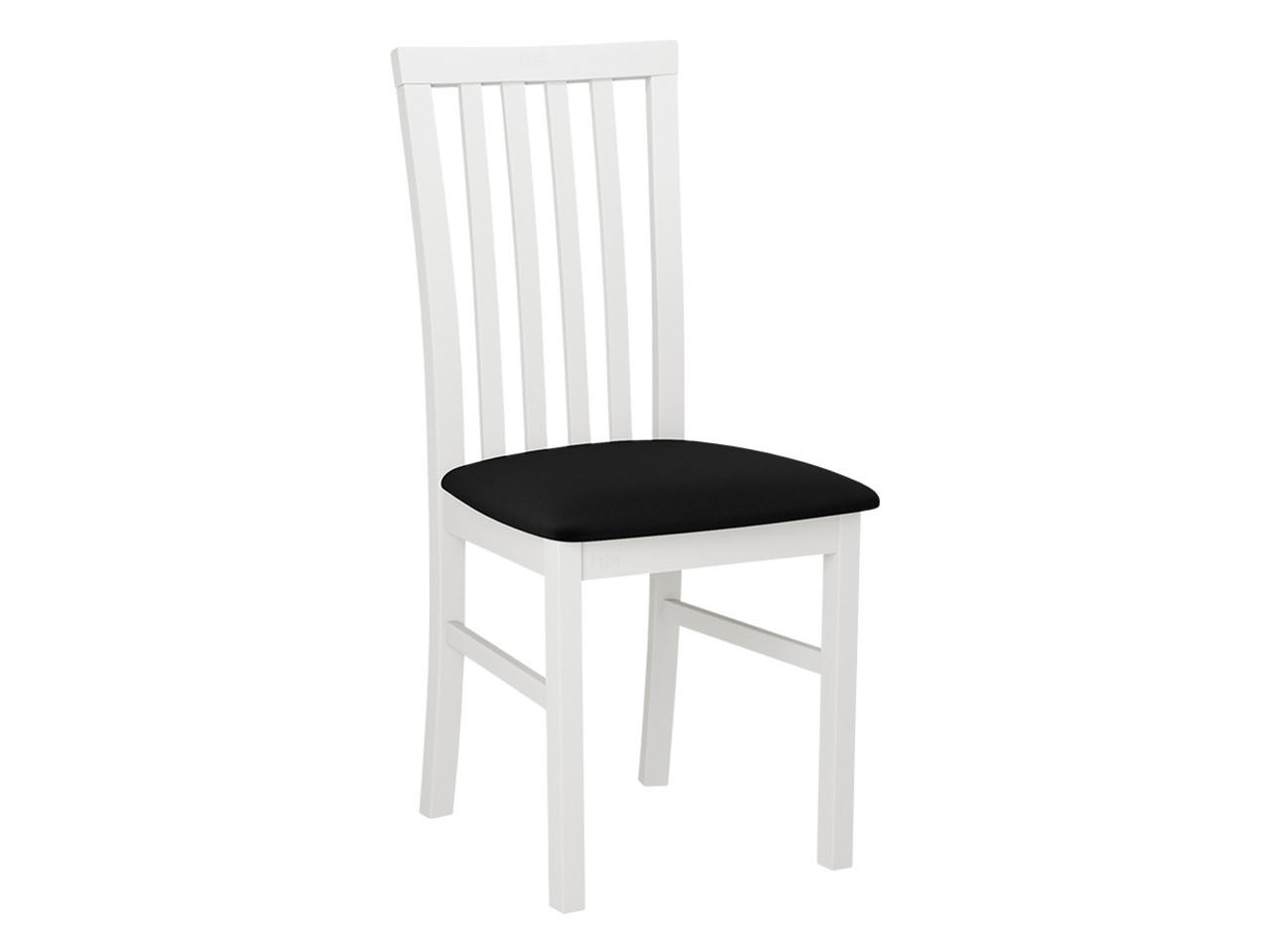 STUHL Milano I, Holzfarbe: Weiß - Schwarz/Weiß, Holz (43/93/40cm) - MIRJAN24