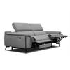 RELAXSOFA MATERA 3-Sitzer mit 2 Relaxfunktionen, grau - Schwarz/Grau, Holzwerkstoff/Textil (212/82/103cm) - Courtois Laville