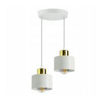 PENDELLEUCHTE Roller - Goldfarben/Weiß, Metall (20/20/70cm) - kiki design