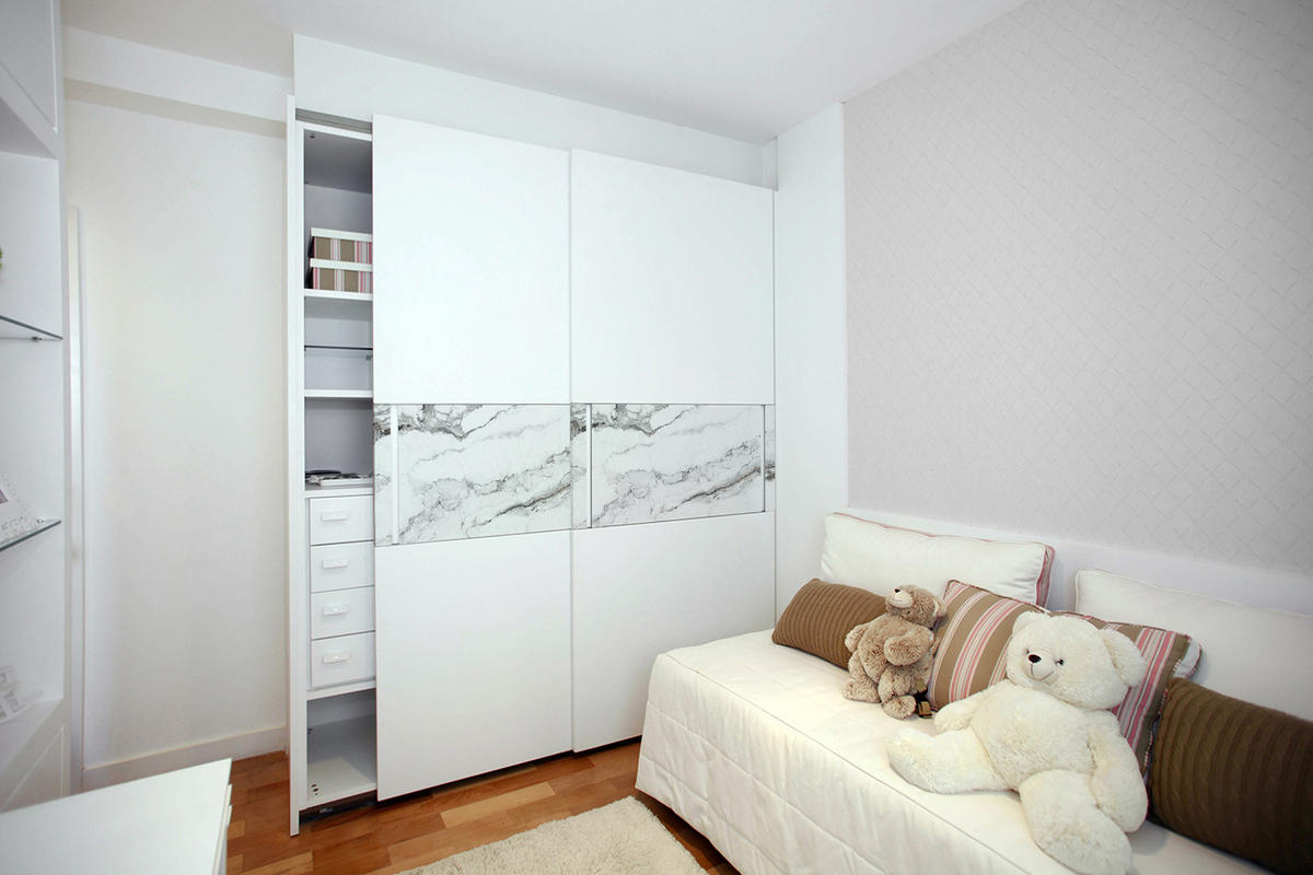 MÖBELAUFKLEBER 100x50 cm Heller Marmor - Weiß, Kunststoff (100/50/50cm) - TULUP