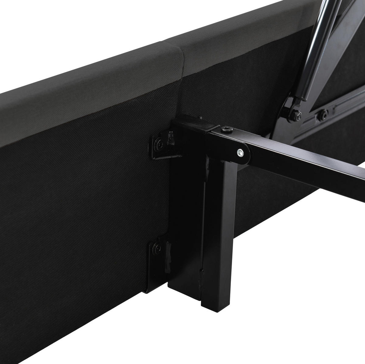 POLSTERBETT 140/200 cm mit LED-Beleuchtung, USB-, Type-C- und Steckdosenanschluss, Stauraum-Kopfteil, Grau - Grau, Textil (140/200cm) - Redom