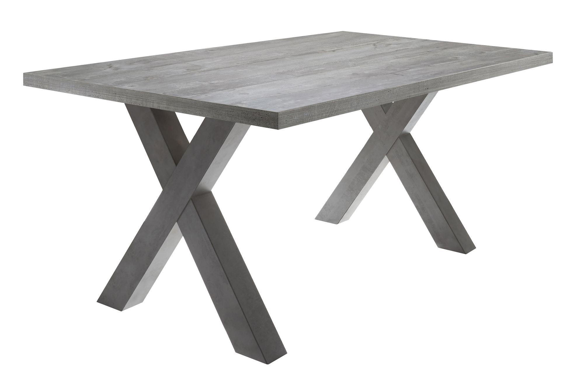 ESSZIMMERTISCH Eike 4 140 x 90 x 75 Esstisch Graphit/Beton - Hellgrau, Holz (140/90/75cm) - 58aufmkessel