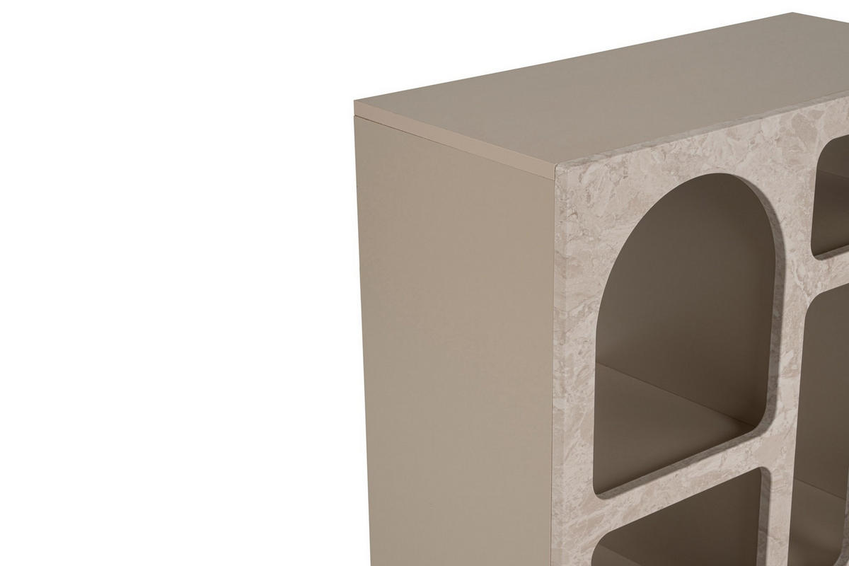 BUFFETSCHRANK lessa beige - Beige, Holz (37/74/80cm) - Habitat Garten