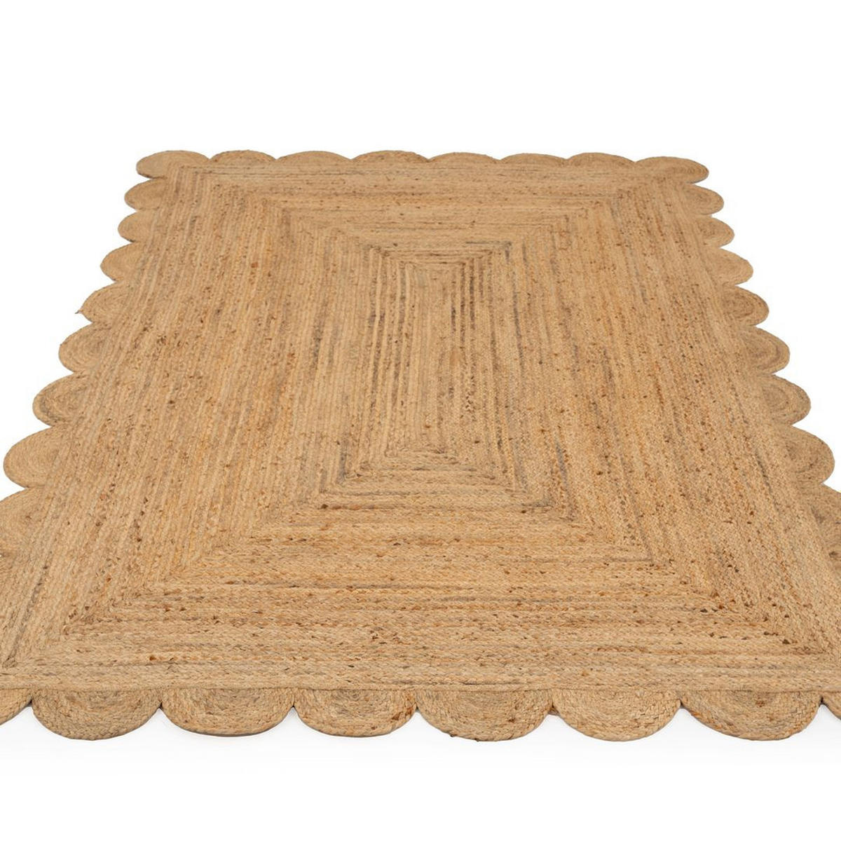 JUTETEPPICH Jute Braided Casper Beige - Beige, Textil (191/279cm) - Kukoon Rugs