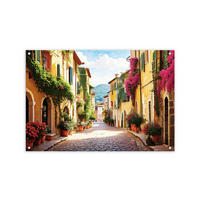 GARTEN-POSTER 90x60 cm Gartendeko: Italien - Gelb, Kunststoff (90/60/2cm) - artissimo
