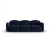 SOFA Blair aus Samt königsblau 3 Sitzplätze - Blau, Textil (87/80/272cm) - Micadoni