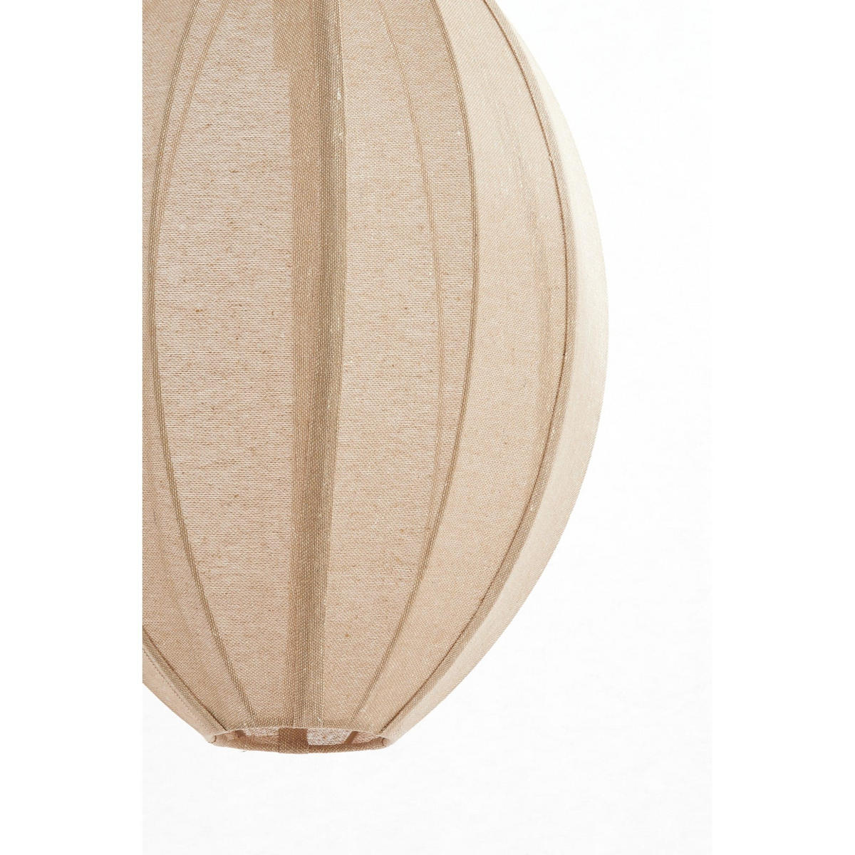 HÄNGELAMPE Milatos Braun 38/38/51 cm - Braun, Textil (38/38/51cm) - Light & Living