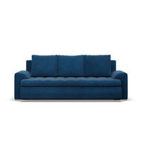 SOFA 3-SITZER MIT SCHLAFFUNKTION FORESTA, Cord - Dunkelblau - Dunkelblau, Textil (222/92/96cm)
