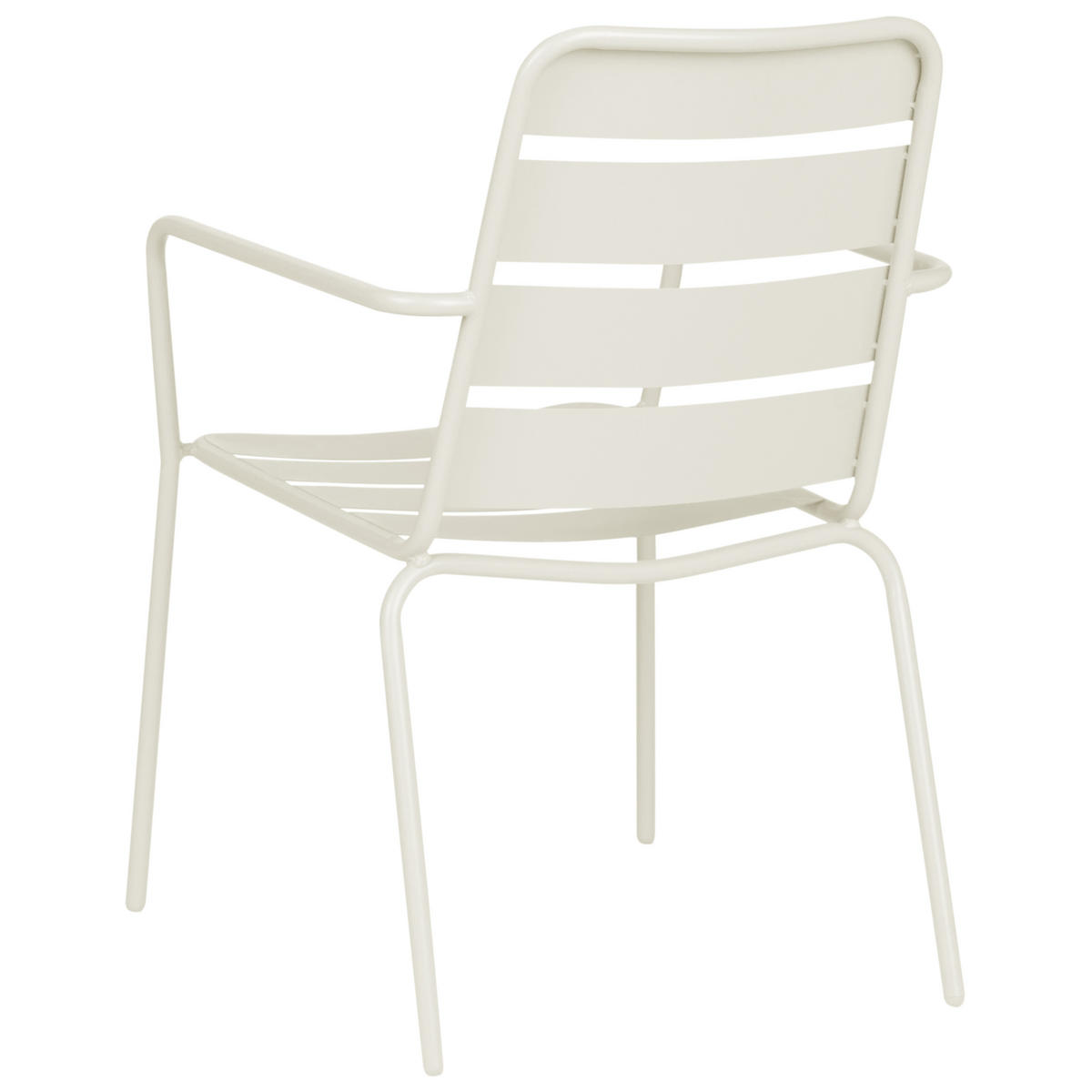 GARTENSTUHL 6er Set Metall Hellbeige Terenzo - Beige, Metall (53/86/59cm) - Beliani