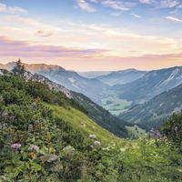 FOTOTAPETE alpine Landschaft 400 x 250 cm - Grün, Papier (400/250cm) - Sanders & Sanders