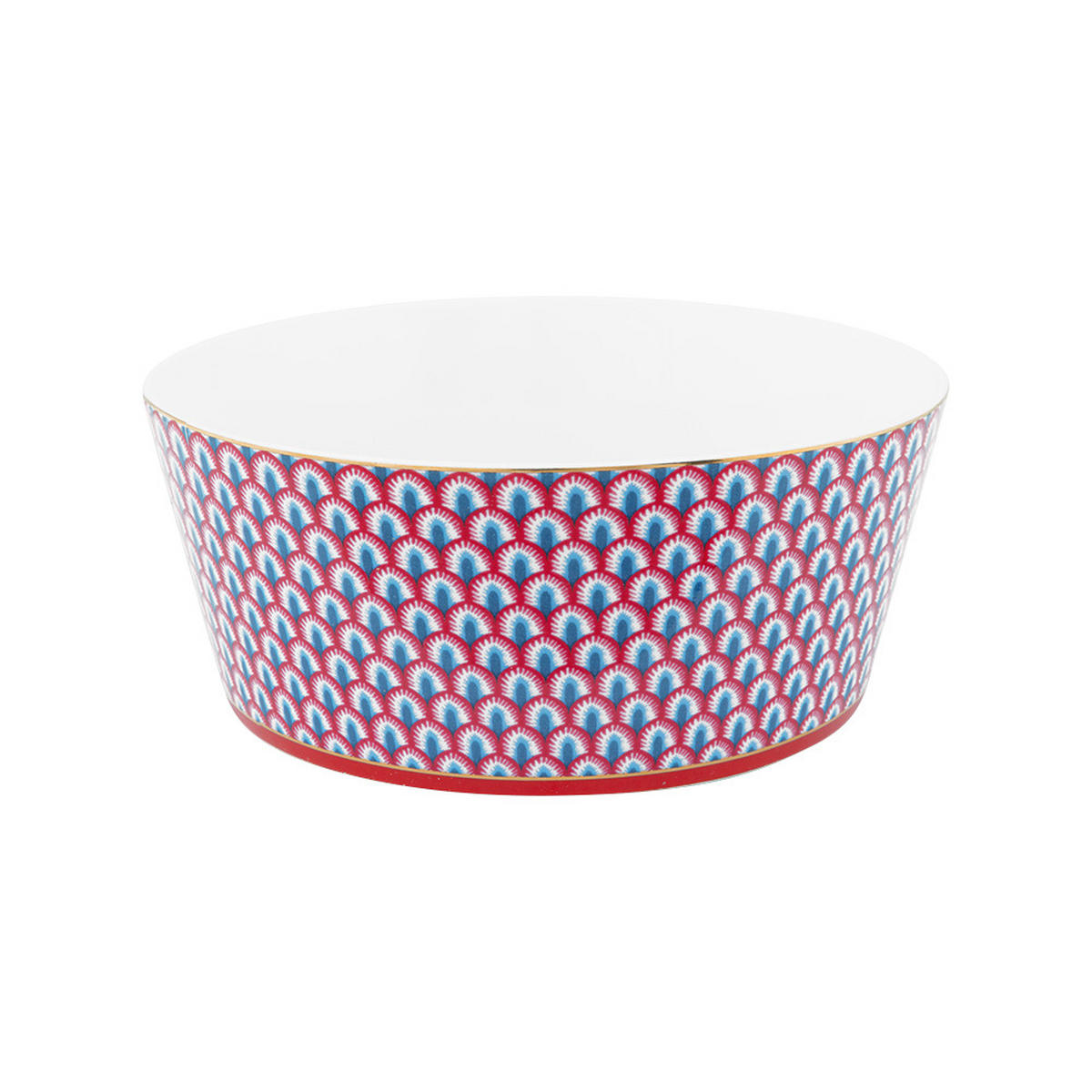 GESCHENKSET Bowls 15 cm & chopsticks oriental blumenfestival blu - Blau, Keramik - Pip Studio