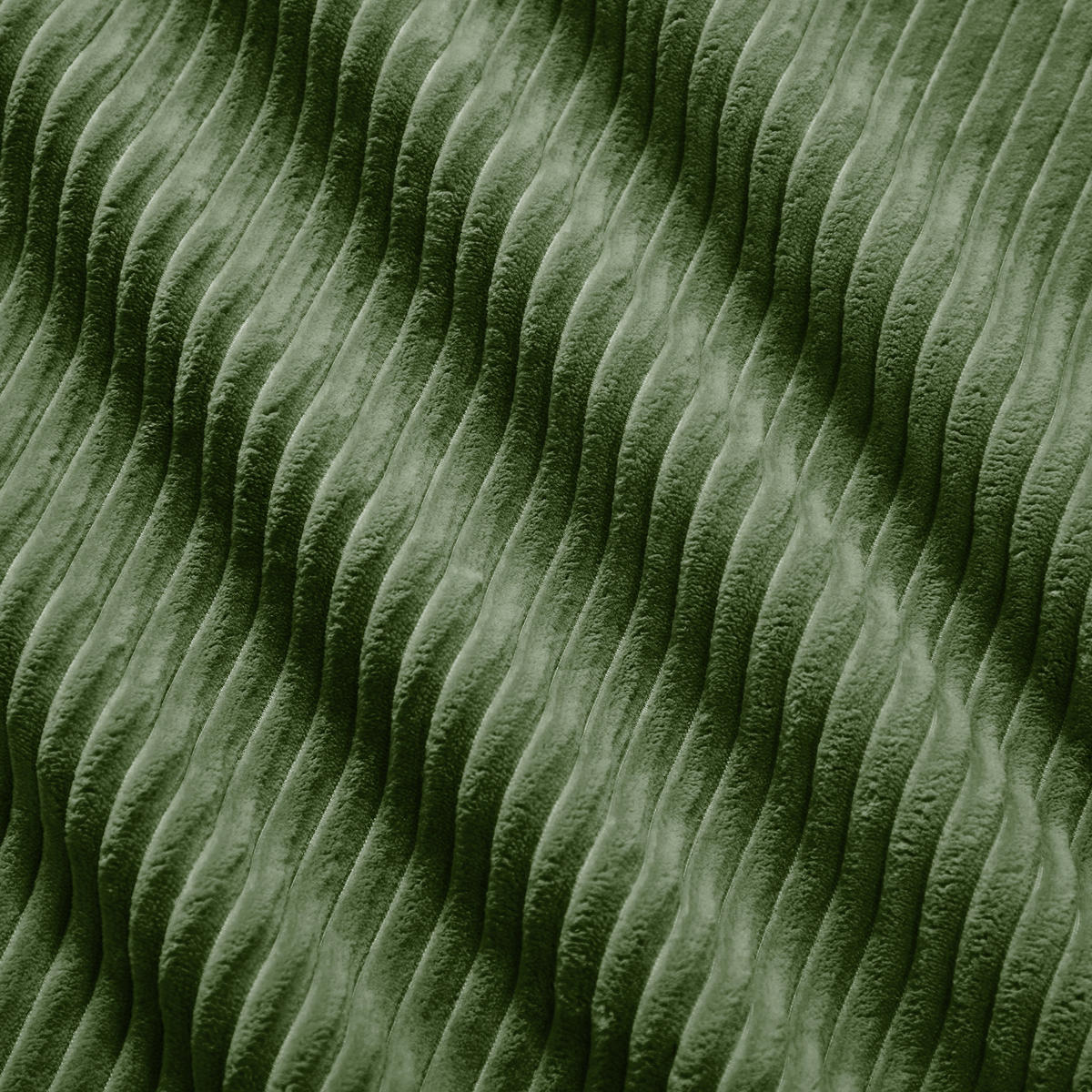 SOFA modular rahmenlos aus Cord Grün - Grün, Kunststoff (103/75/208cm) - Meubliv