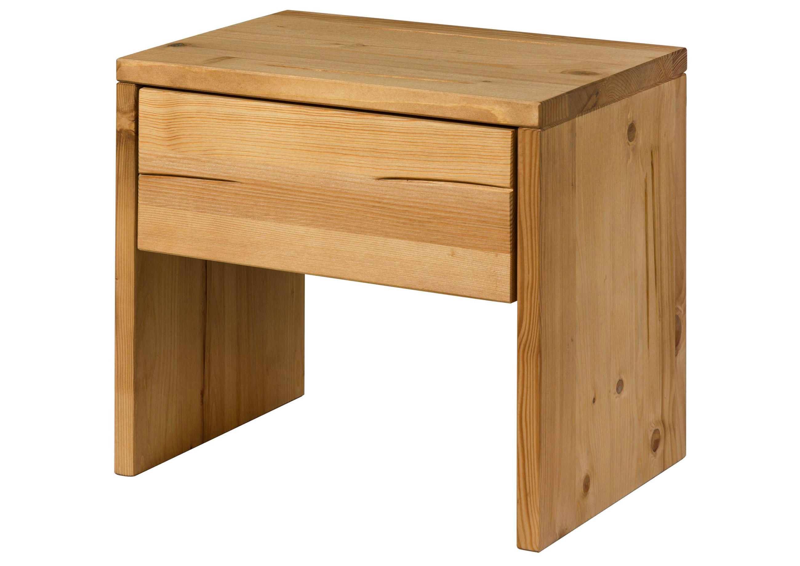 NACHTTISCH Fichte 50x35x46 natur gebeizt / geölt FICHTELBERG #20 - Braun, Holz (50/46/35cm) - Massivmoebel24