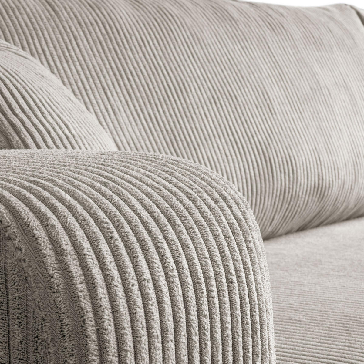 ECKSOFA PRESTIGE U mit Schlaffunktion, Poso 100 - Ecru, Textil (317/83/143cm) - Lookway
