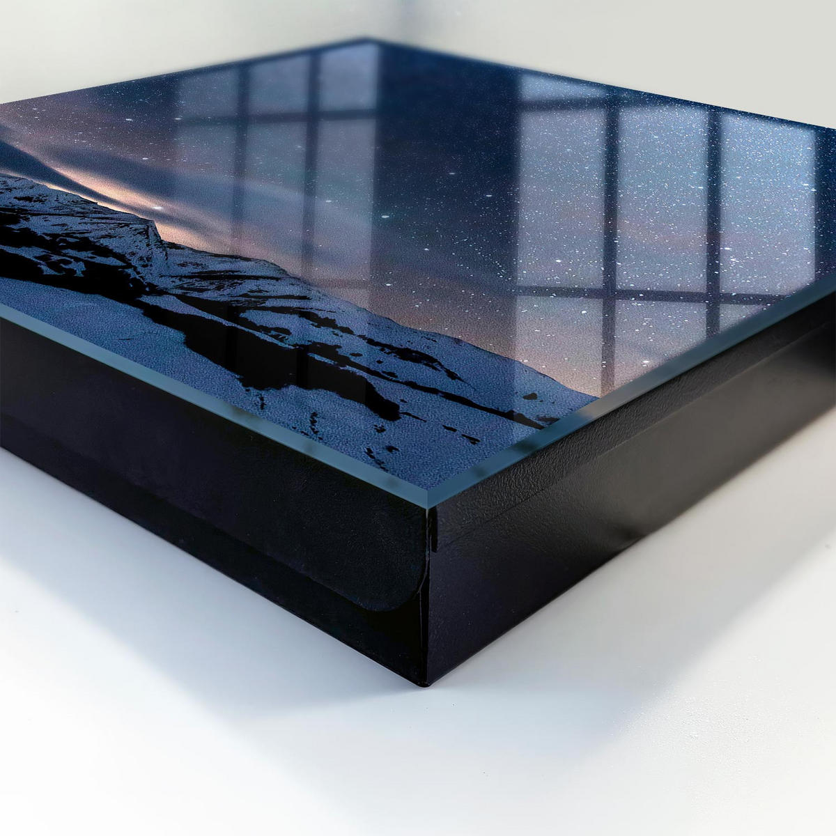 SCHLÜSSELBOX Schwarz 30x30 cm- Türöffnung nach rechts - Bergnacht - Blau, Metall (30/30/5cm) - TULUP