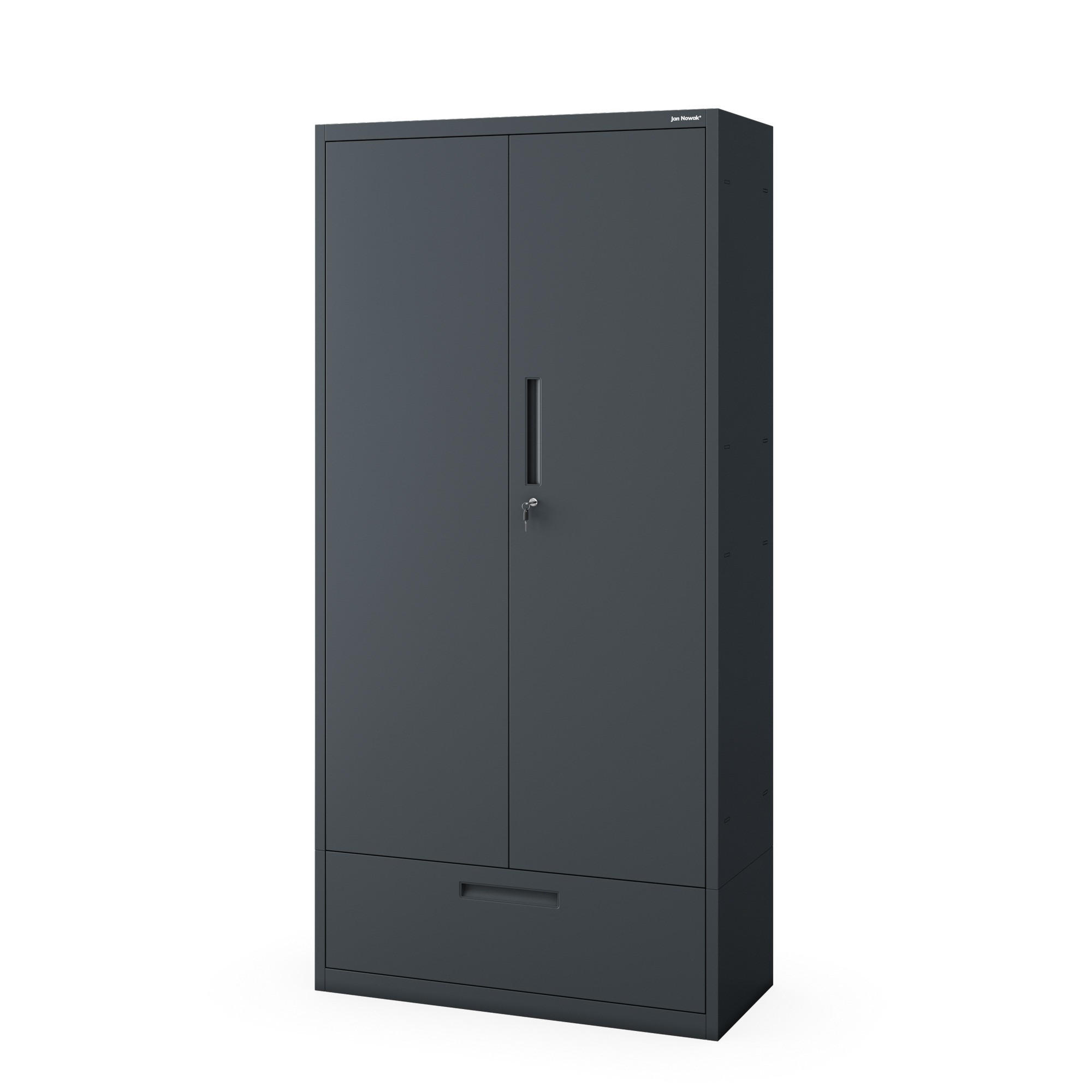 XXXLutz Metallschrank Anthrazit 90x185x40 cm