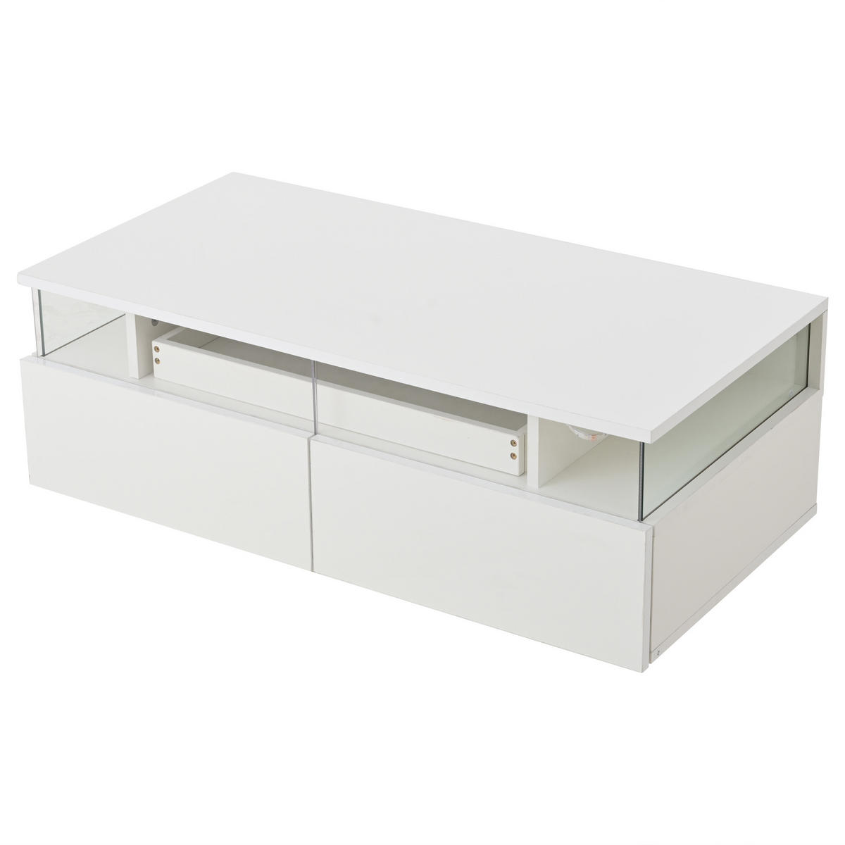 COUCHTISCH Weiß 90/45/35,5 cm - Weiß, Holzwerkstoff (45/90/35.5cm) - PANGIVO