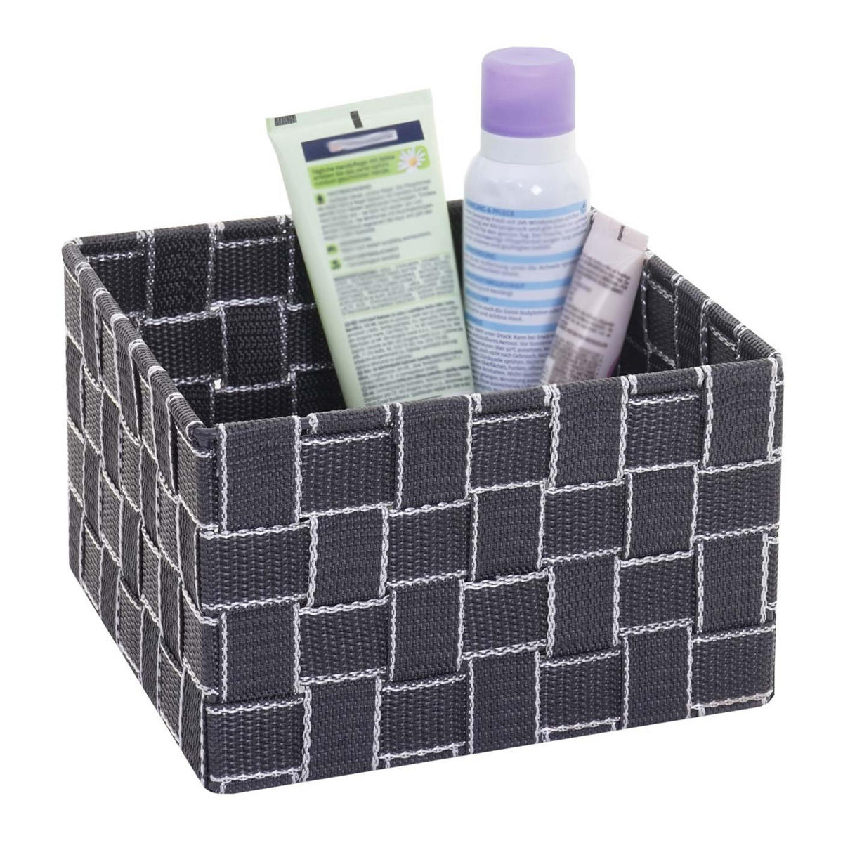 ÚLOŽNÝ KOŠ obdélníkový šedý - šedá, plast (19/19cm) - MCW