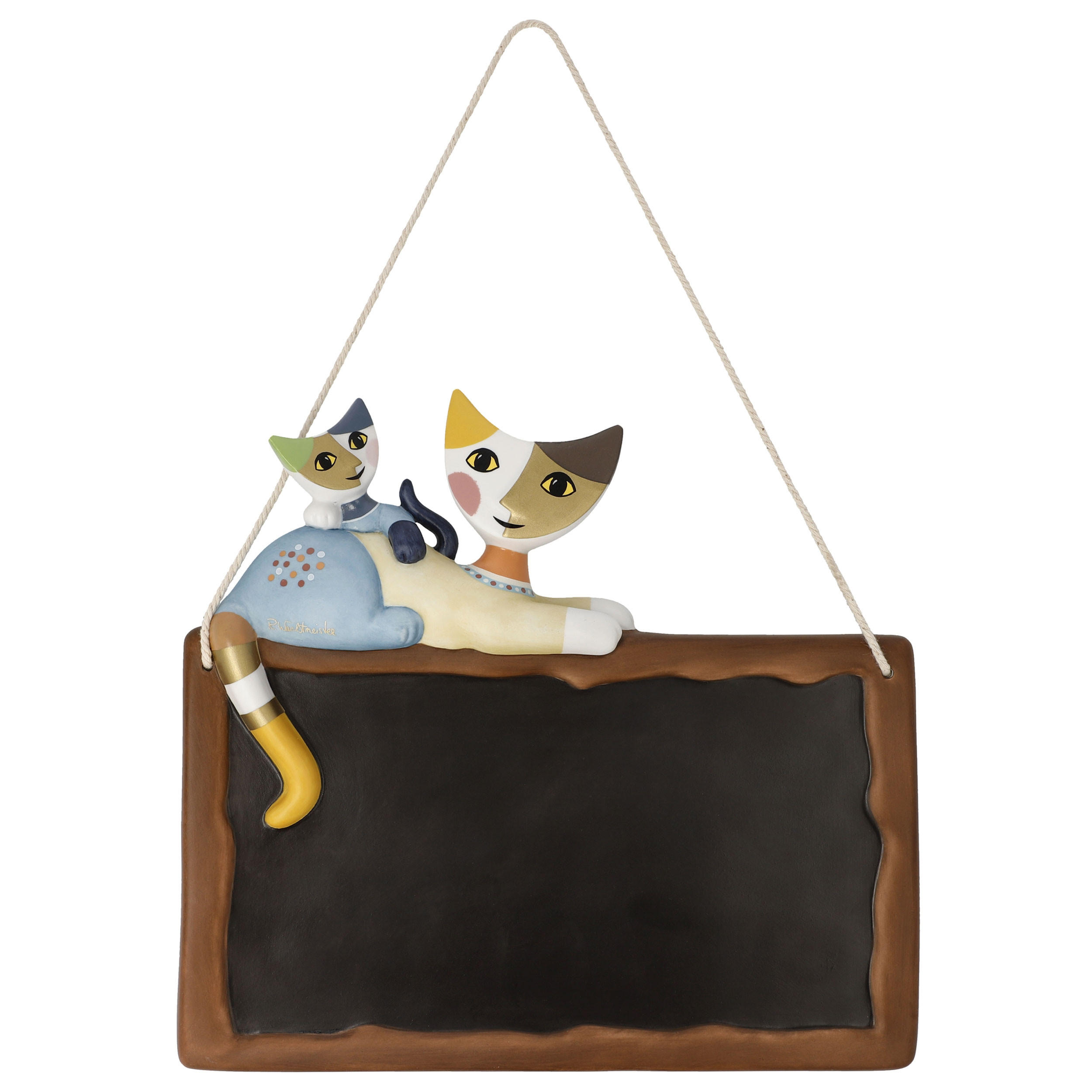WILLKOMMENSSCHILD Rosina Wachtmeister Accomodati pure, Porzellan, Bunt, 23 x 21.5 cm - Multicolor, Keramik (1.5/21.5/23cm) - Goebel