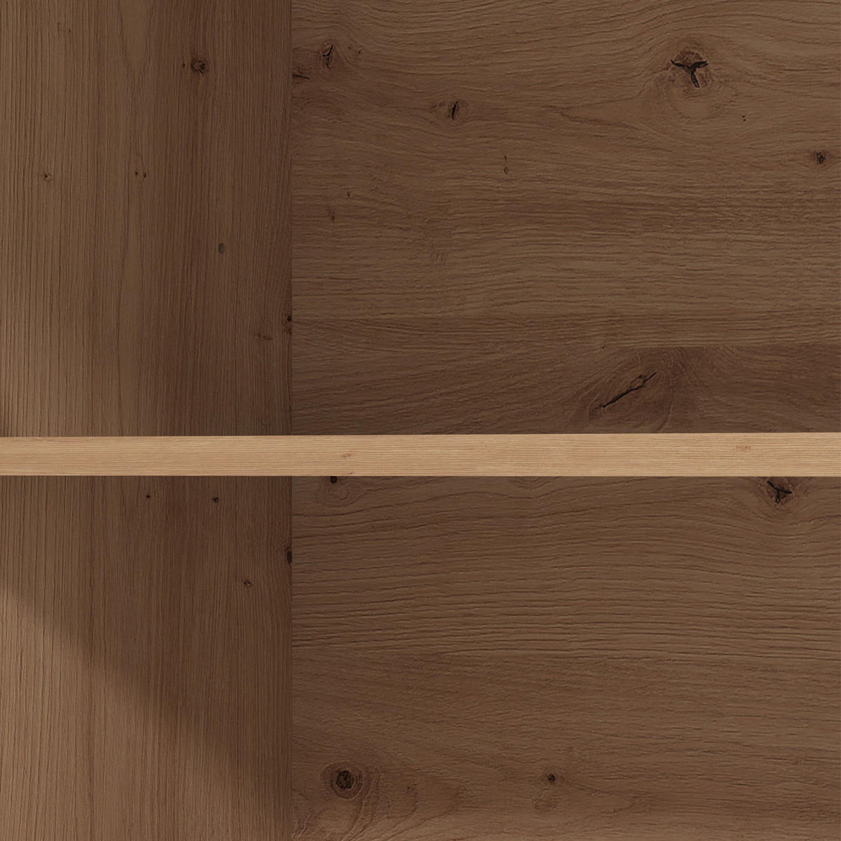 KÜCHENLEERBLOCK 200 cm in Weiß - Zinkfarben/Braun, Holz (200/206/60cm) - Homestyle4u
