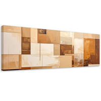 LEINWANDBILD 3D und geometrisch 150x50cm - Beige, Textil (150/50cm) - Feeby