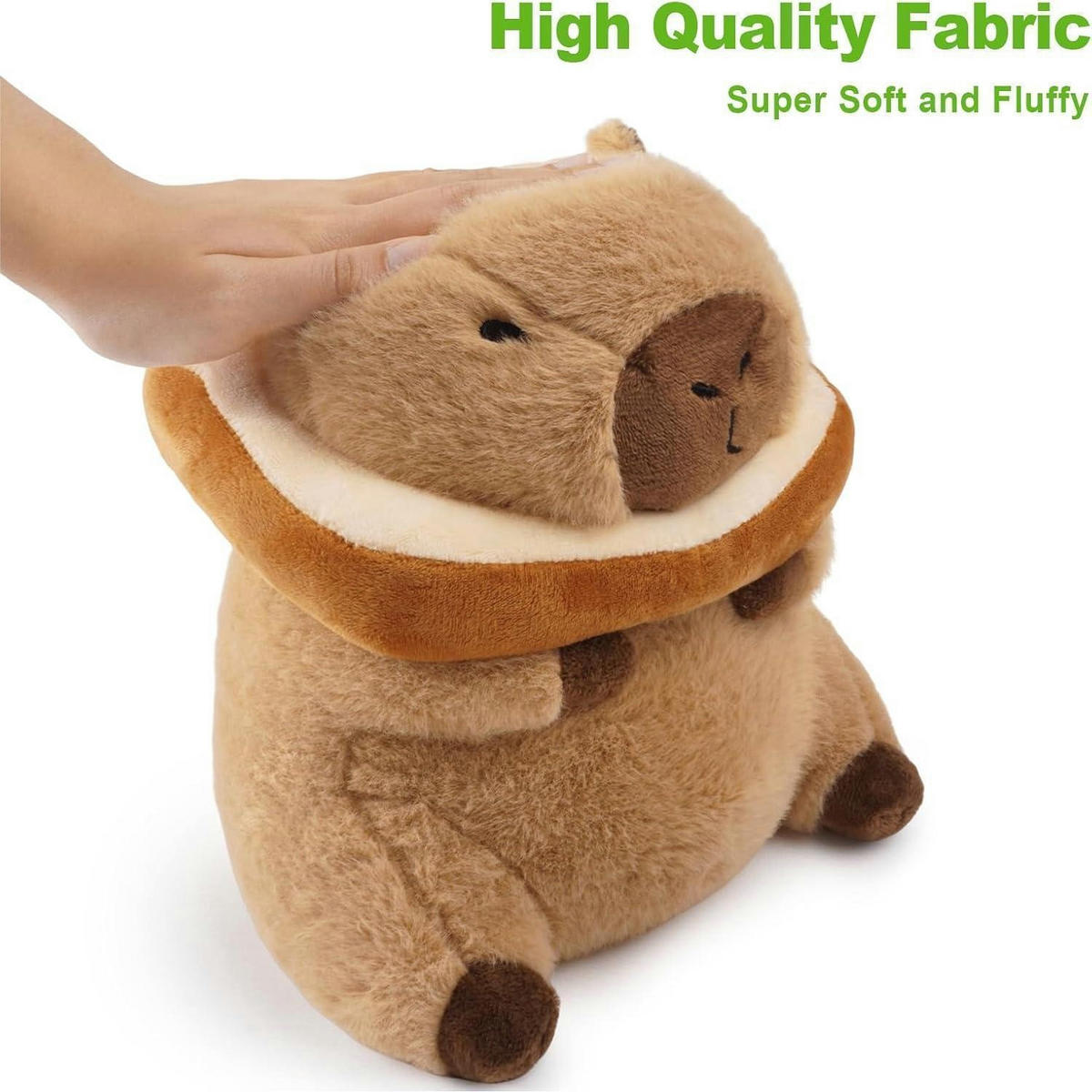 PLÜSCHTIER Capybara Brot 35 cm - Braun, Textil (31/35cm)
