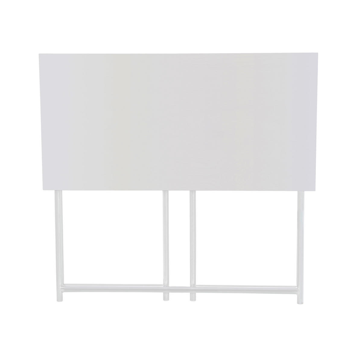 SCHREIBTISCH Klappbar Schmal Platzsparend Mehrzweck-Computertisch 80x40x76cm Weiß - Weiß, Holz (40/80/76cm) - SVITA