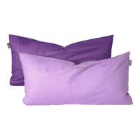 KISSENHÜLLENSET Doubleface Renforcé 2-teilig 40x80 cm Lila - Lila, Textil (40/80cm) - SCHIESSER