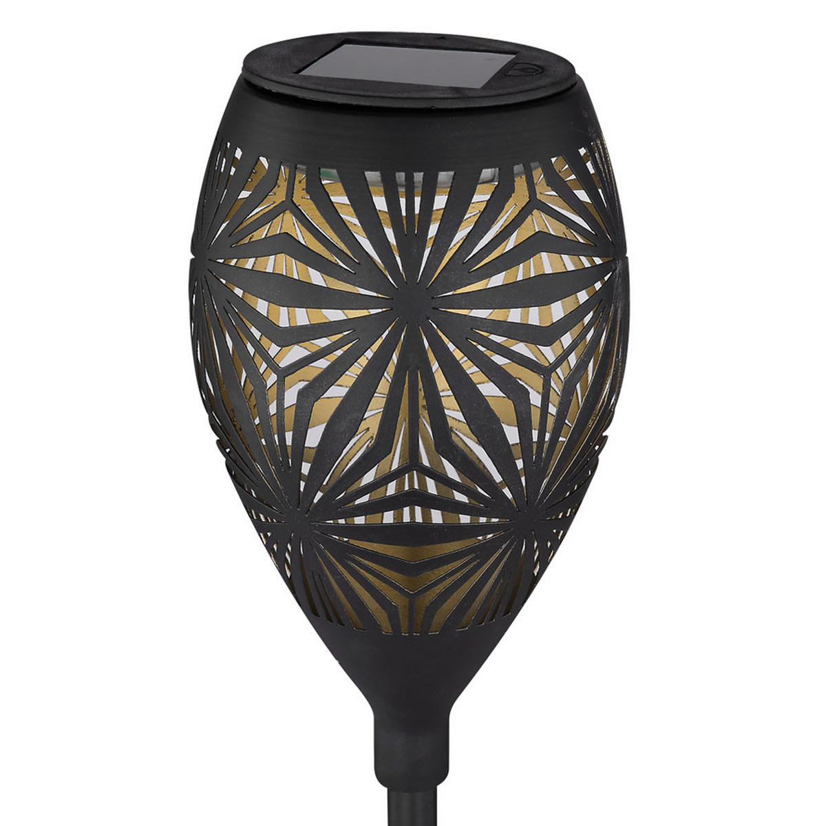 LED AUSSENLEUCHTE Metall Schwarz 2er Set - Schwarz, Metall (11/11/58cm)