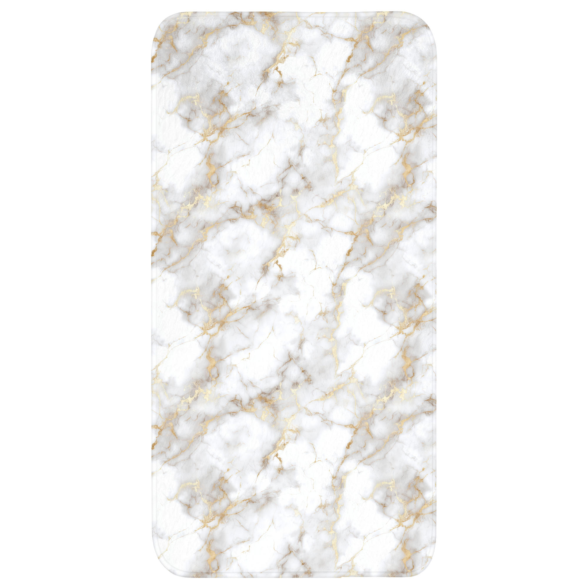 OnlyWow KOUPELNOVÁ PŘEDLOŽKA Zlaté žilky - Mramor - Bílý 60x120 cm