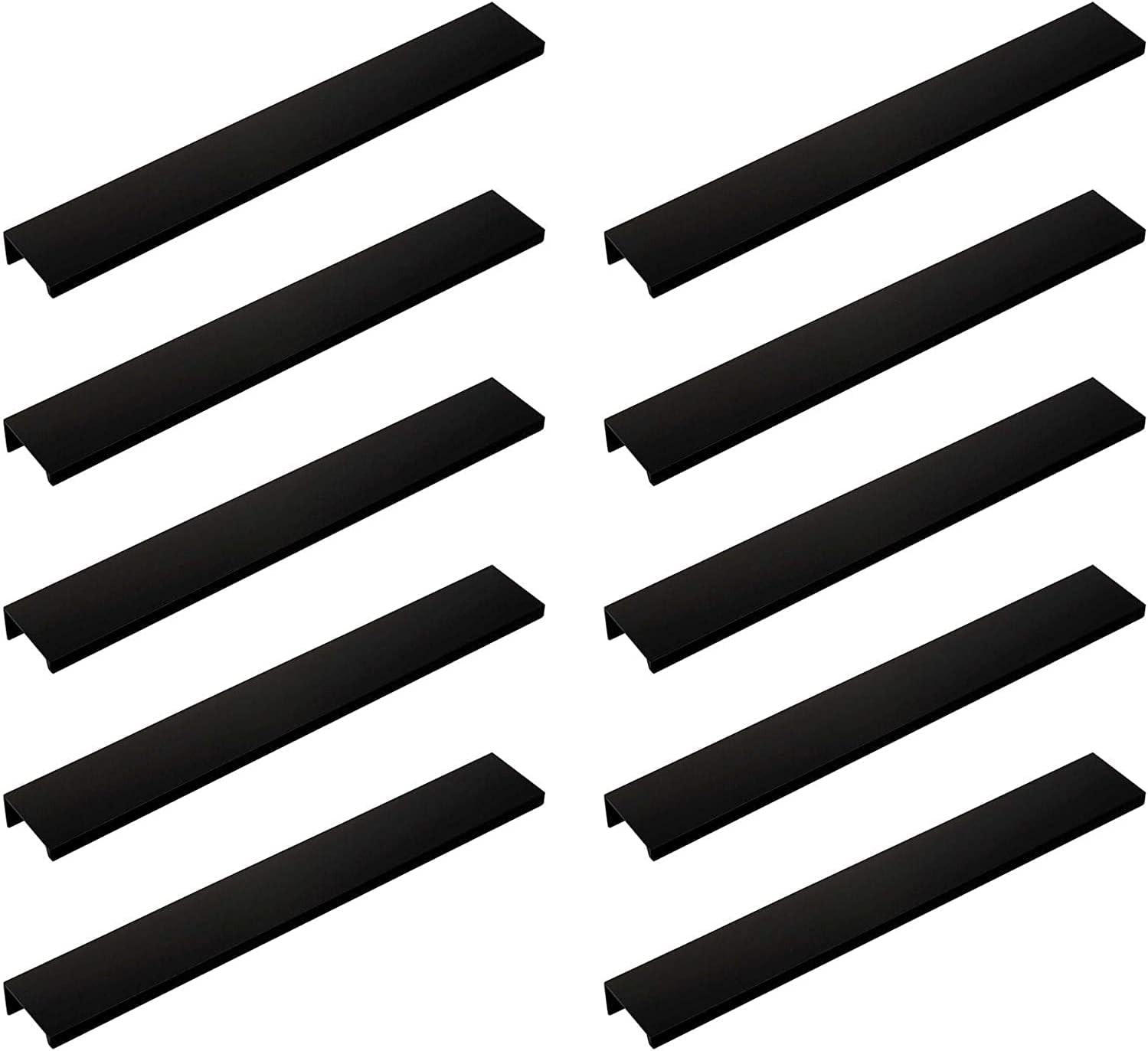MÖBELGRIFF Schwarz 10er-Set 200 mm - Schwarz, Metall (3.2/1.5/20cm)
