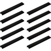 MÖBELGRIFF Schwarz 10er-Set 200 mm - Schwarz, Metall (3.2/1.5/20cm)