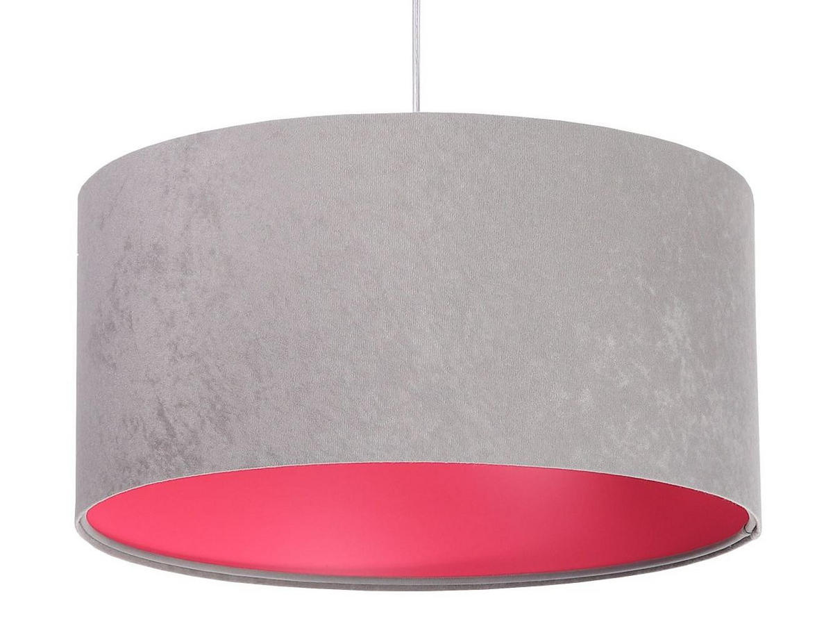 HÄNGELEUCHTE Grau 40/20 cm - Pink/Grau, Kunststoff (40/0.6/20cm) - ONZENO