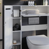 TOILETTENSCHRANK Bianco Weiß 89 x 99 cm mit 2 Toilettenpapierspendern - Weiß, Holzwerkstoff (89/99/19.5cm) - Vicco