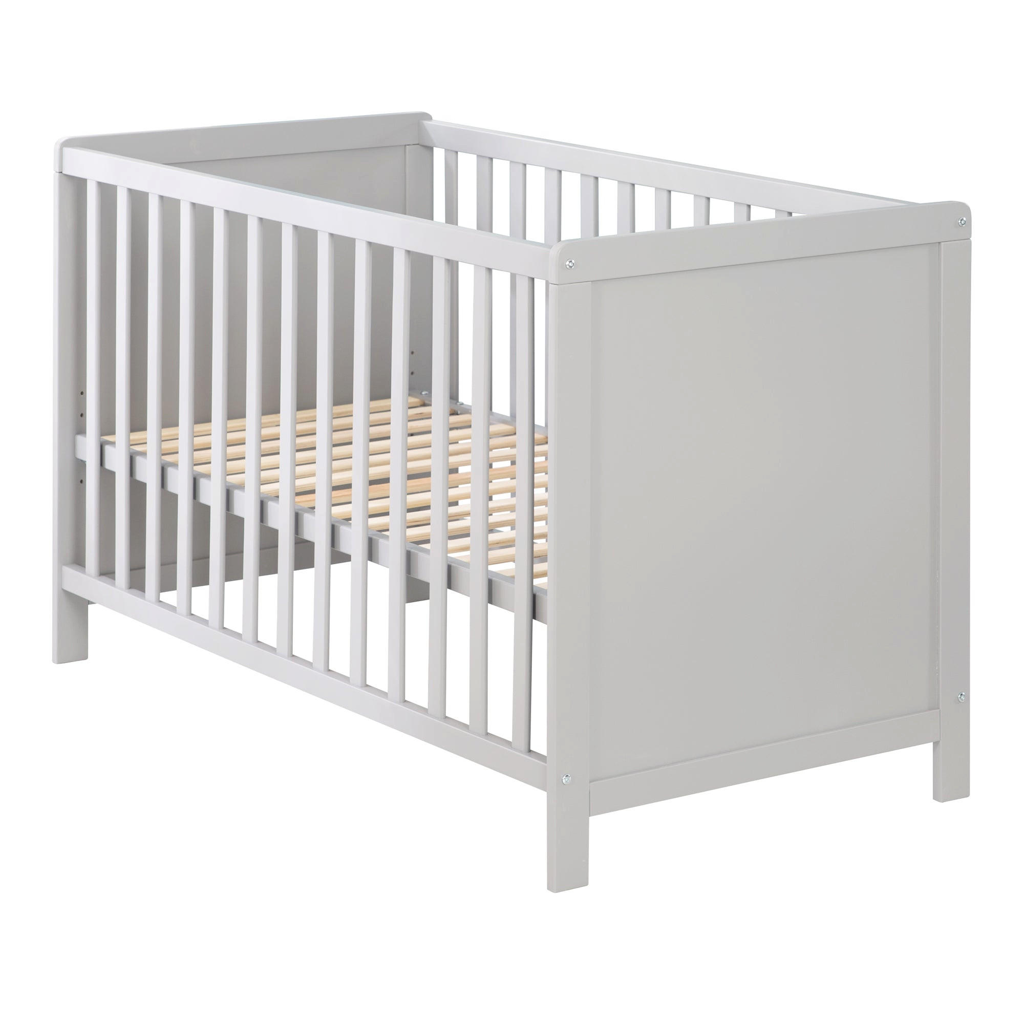 BABYBETT 2-in-1 - Taupe, Holzwerkstoff (60/120cm) - Roba
