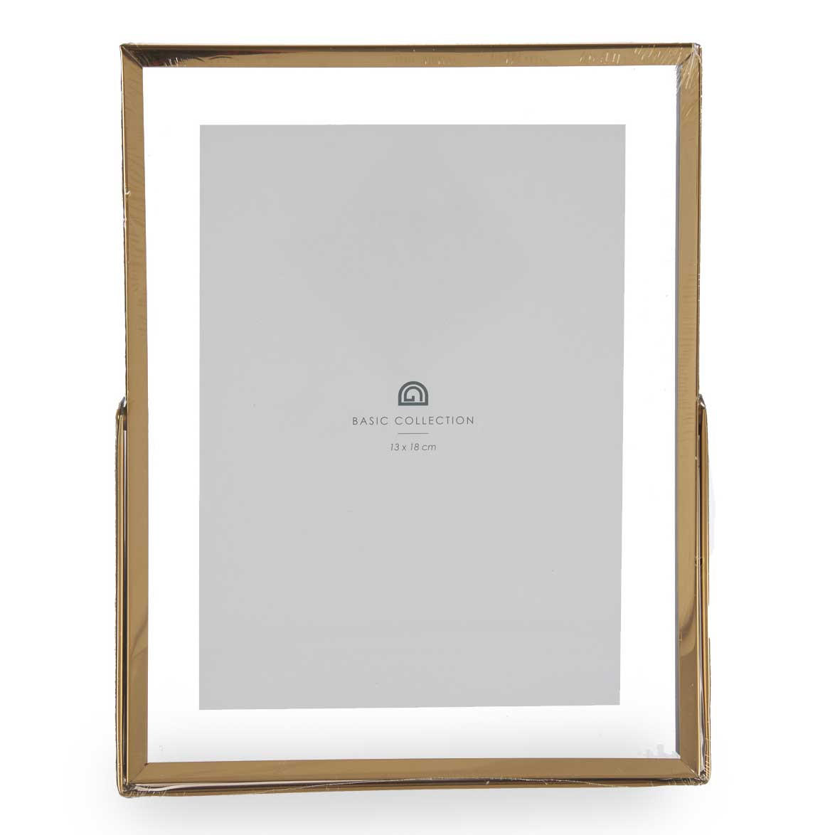 FOTORAHMEN Metall 13/18 cm - Goldfarben, Metall (18.5/23/23cm) - Giftdecor