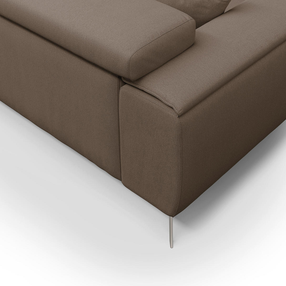LINEARSOFA Fusion - Braun, Textil (185/73/102cm) - Divani.store